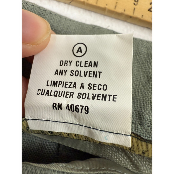 Harve Benard 100% Linen Maxi Skirt Women’s 8 Green Lined Pockets boho coastal - Picture 5 of 10